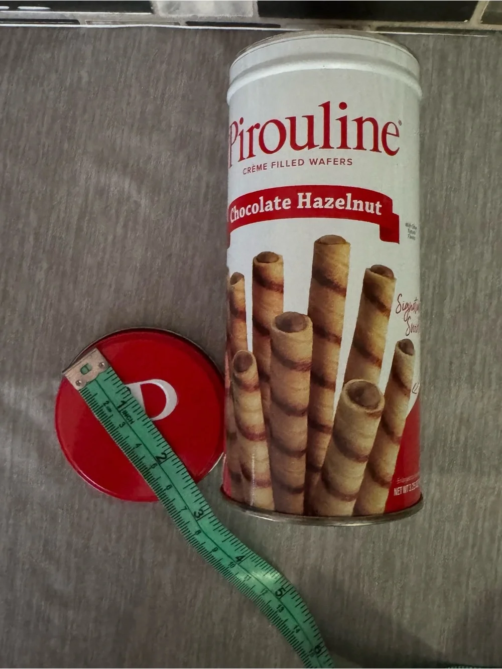 Pirouline Wafer Empty Collectible Storage Decor Tin Canister